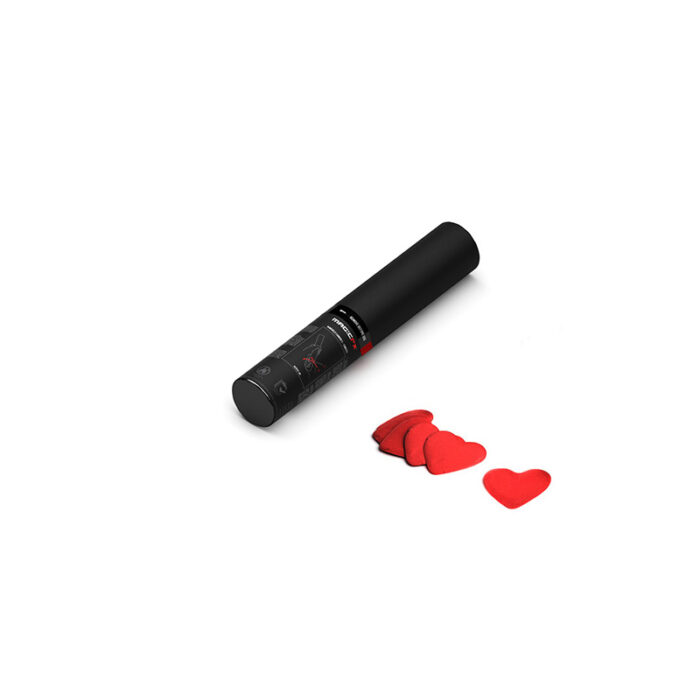 MagicFX - Handheld Cannon 28 cm - Confetti - Red Hearts
